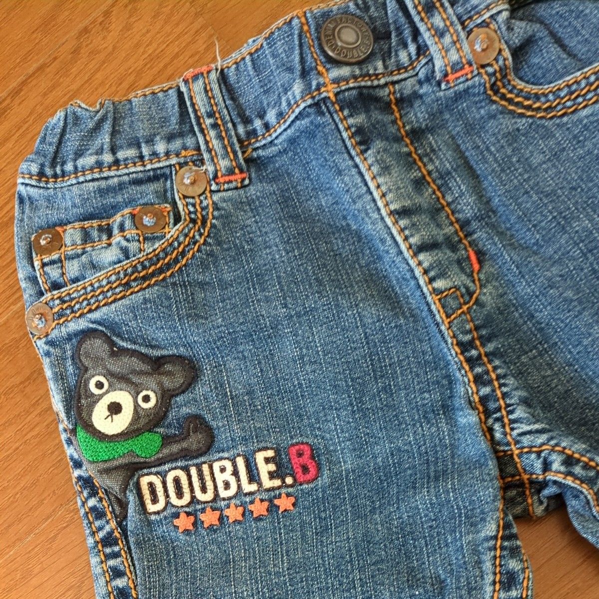 ミキハウス　DOUBLE　 ハーフパンツ デニム ズボン ダブルB パンツ　100cm