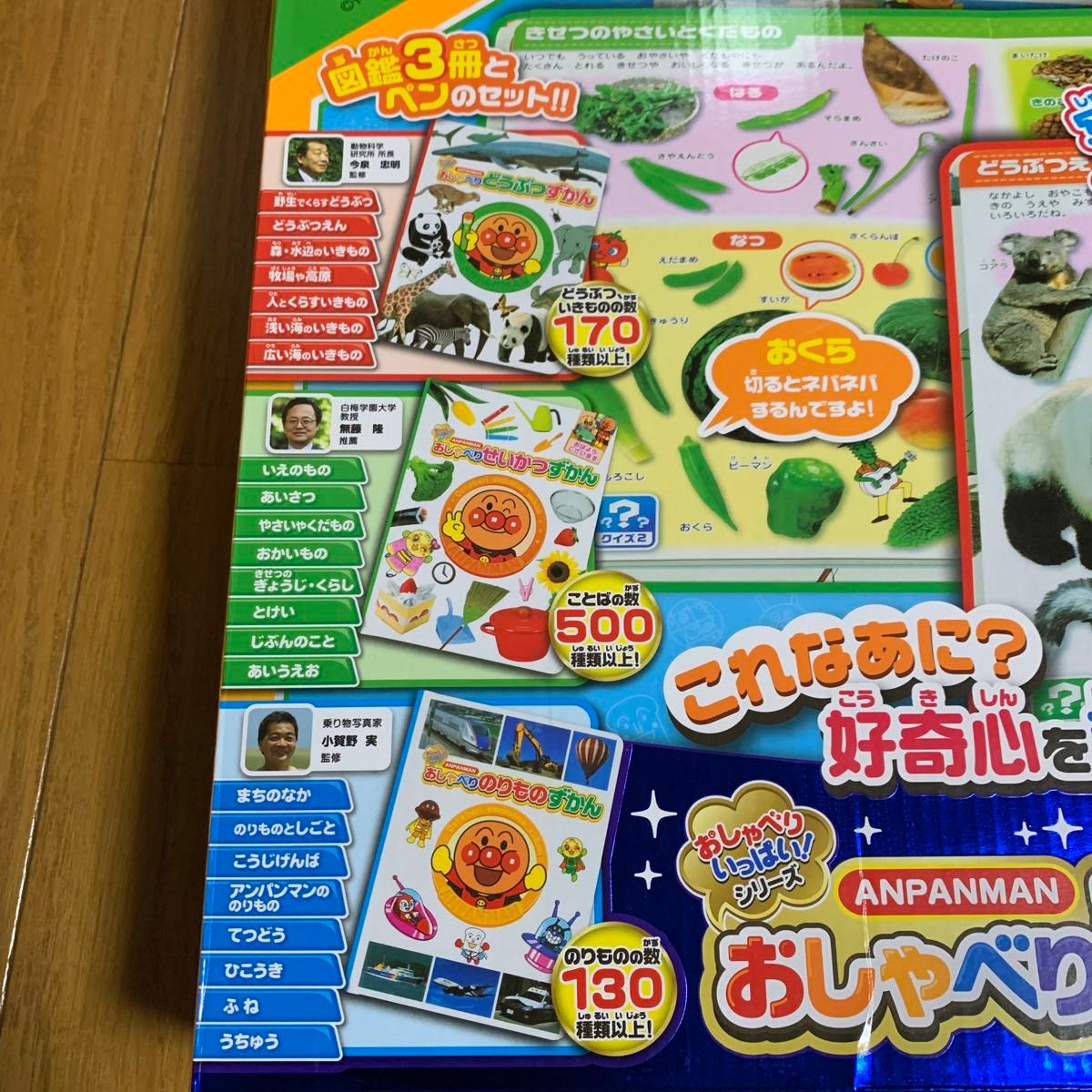 箱付き セガトイズ アンパンマンおしゃべり ものしり図鑑セット 箱付き セガトイズ アンパンマンおしゃべり ものしり図鑑セット