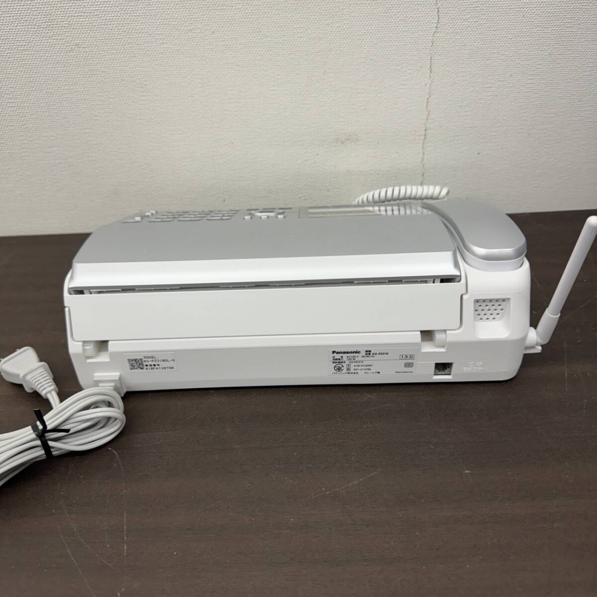 送料800円～ ジャンク Panasonic パナソニック KX-PZ310 FAX パーソナルファックス 親機のみ 製造番号01BFA120790の画像5