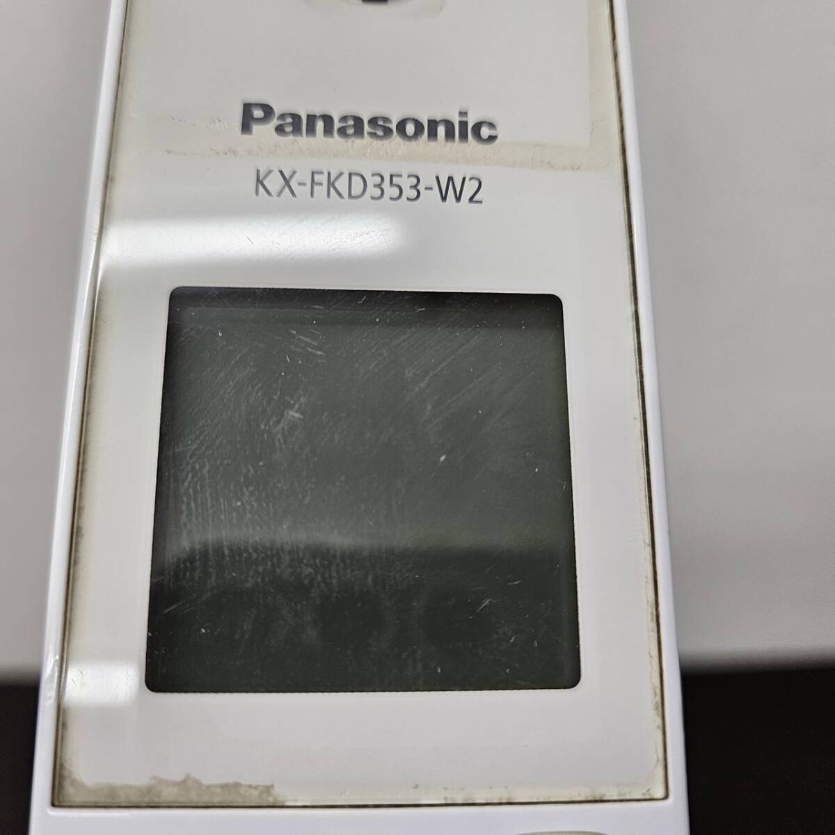  postage 600 jpy ~ Junk operation not yet verification Panasonic KX-FKD353-W2 Panasonic cordless handset 