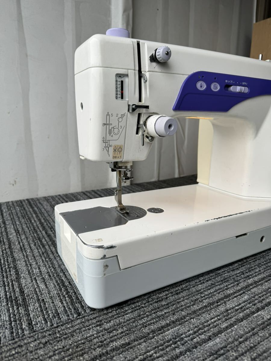 JANOME ジャノメMODEL 767型 職業用ミシン フットコントローラー付きジャンク_画像2