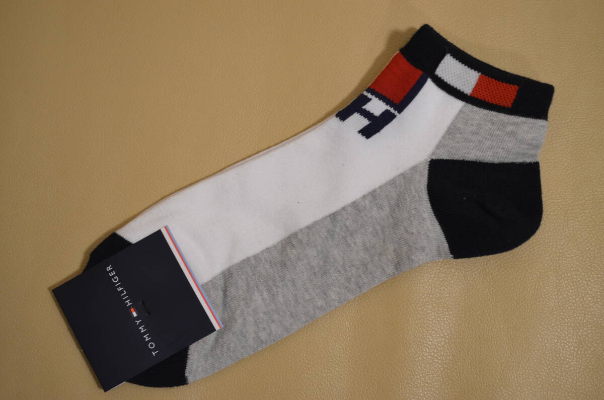 新品 未使用 男性 TOMMY HILFIGER トミーヒルフィガー ショートソックス ２足セット 送料無料の画像2