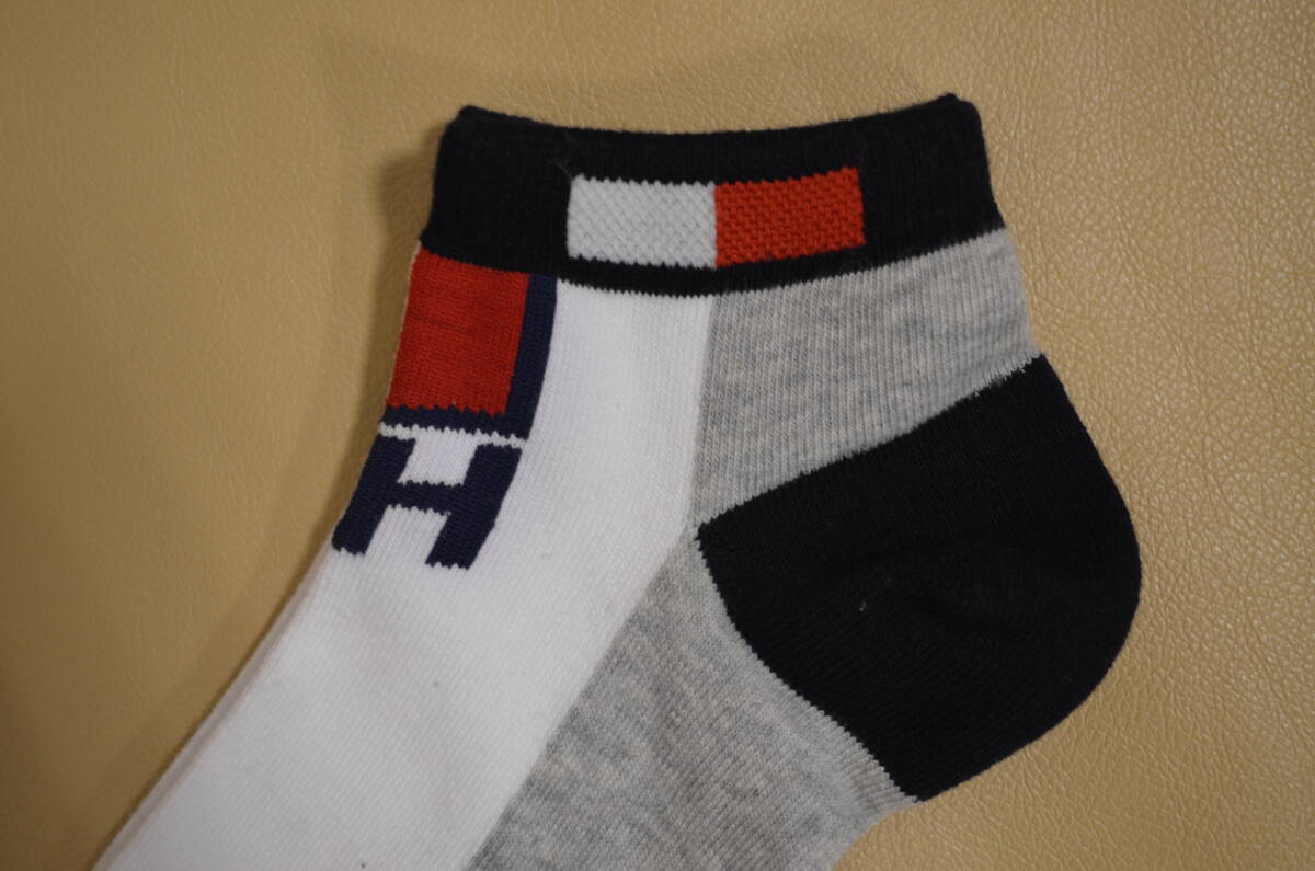 新品 未使用 男性 TOMMY HILFIGER トミーヒルフィガー ショートソックス ２足セット 送料無料の画像3