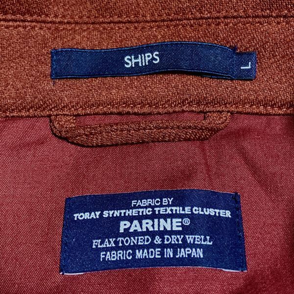 ■シップス／SHIPS ■SC:PARINE(R) 薄手 ワークジャケット／カバーオール メンズ Lサイズ_画像4