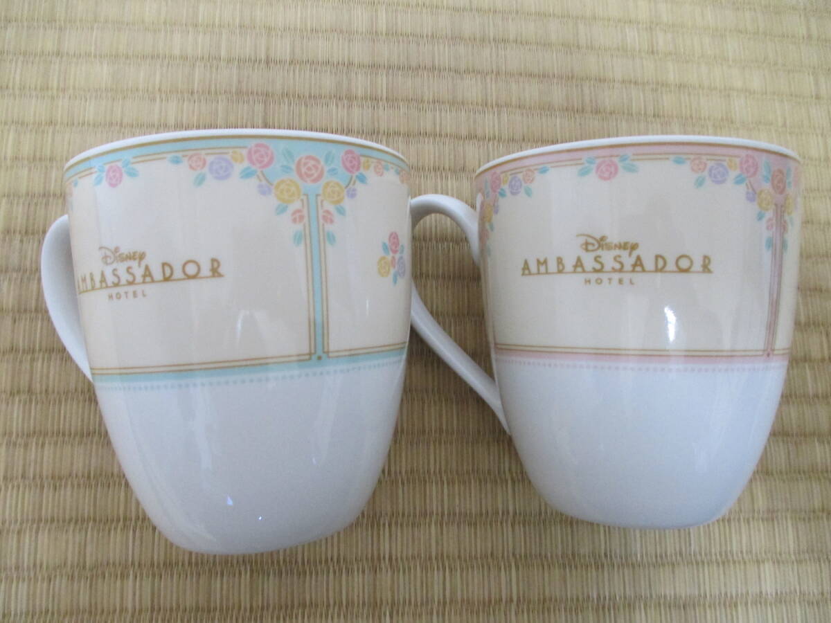 Noritake ノリタケ　ディズニーアンバサダーホテル　マグカップ　2客セット ペア 花柄 食器 陶磁器_画像5