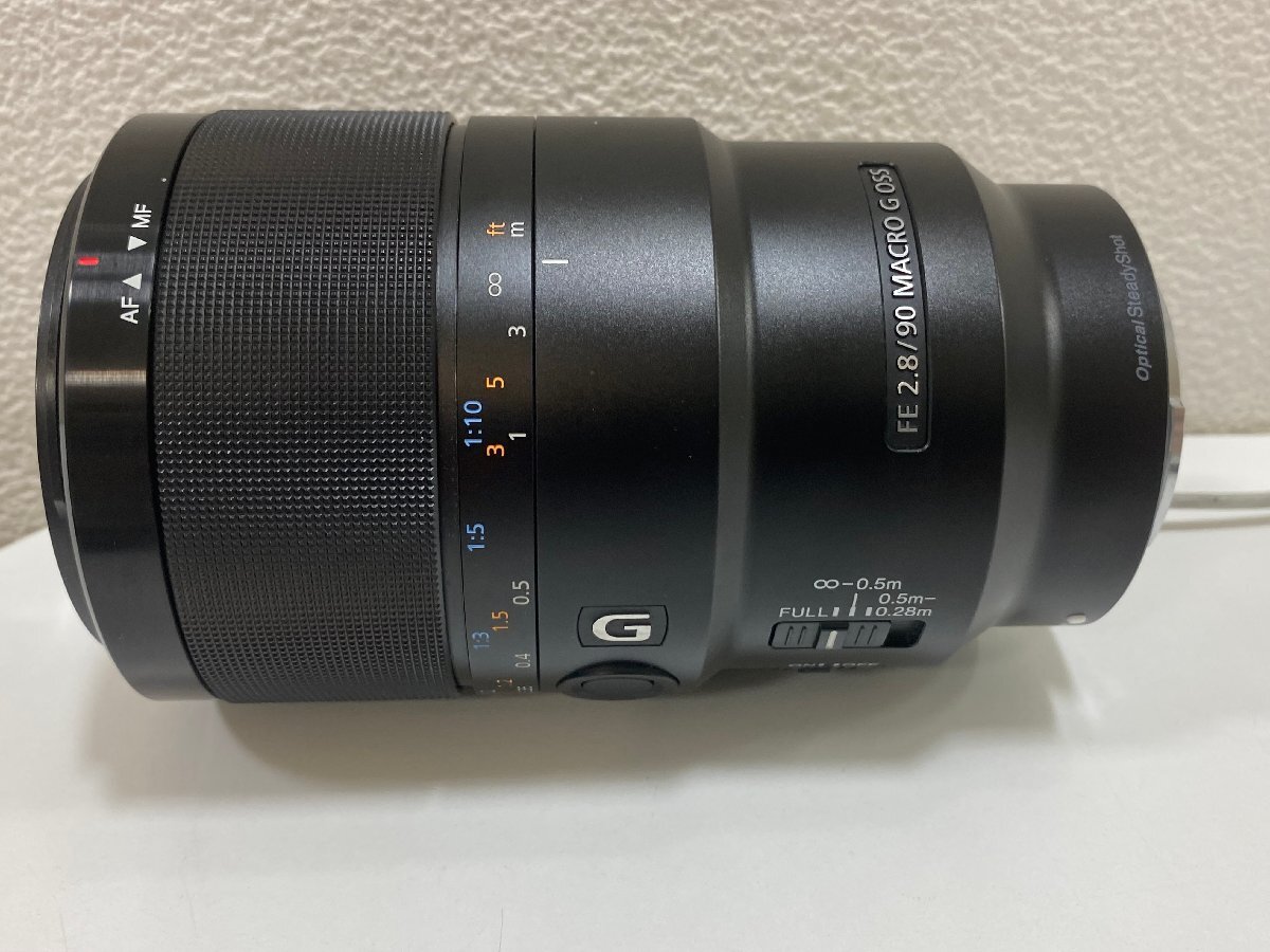 【B13796】SONY FE 90mm f2.8 Macro G OSS マクロ レンズ デジタルカメラ Eマウント ミラーレス一眼 ソニー 中古品 カバー付きの画像3