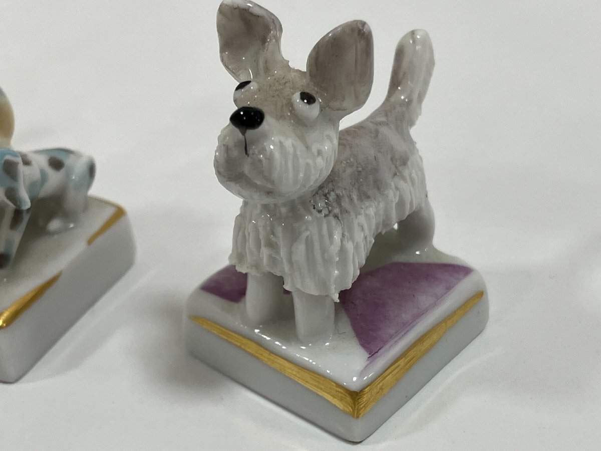 【N79139】Meissen　マイセン　置物　人形　男性　犬　動物　詳細不明　傷汚れ有り　長期保管品　中古品　現状品_画像3