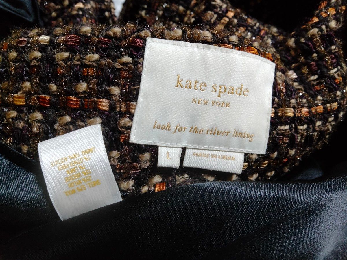 kate spade New York　高級感　ツイードコート