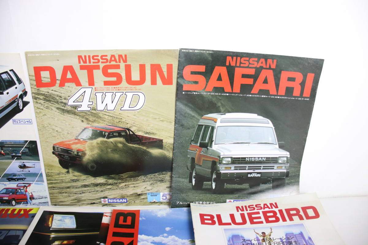 車カタログ パンフレット まとめ 昭和レトロ TOYOTA 1300 starlet sexy sprinter ISUZU ASKA GEMINI 4WD CARIB Nissan bluebird 005JHEJP24の画像3