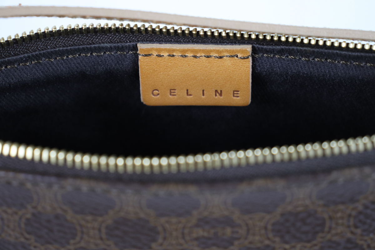 CELINE マカダム柄 ワンショルダーバック セリーヌ ハンドポーチ ブランド ファッション レディース カバー付き 005JSLJH18_画像7