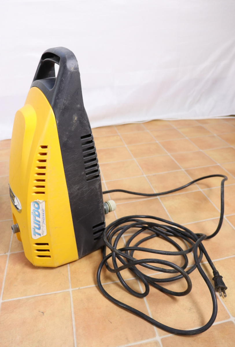 【動作OK】RYOBI AJP-1400 リョービ 高圧洗浄機 屋外用 許容水温40℃以下 掃除 洗浄 ホース 作業 003JJOJH94_画像2