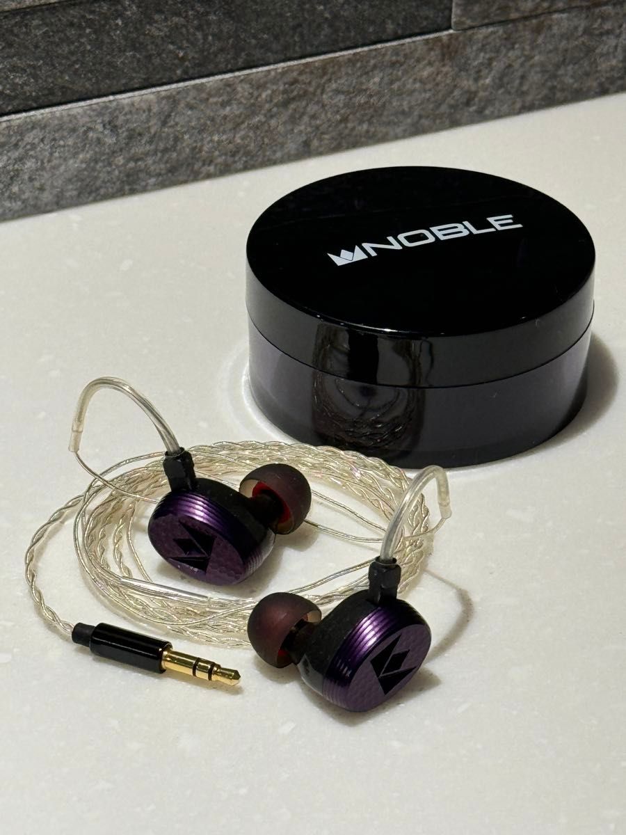 noble audio django 2pin 3.5mm  Ultra-Thin Cable 紫色の綺麗な筐体