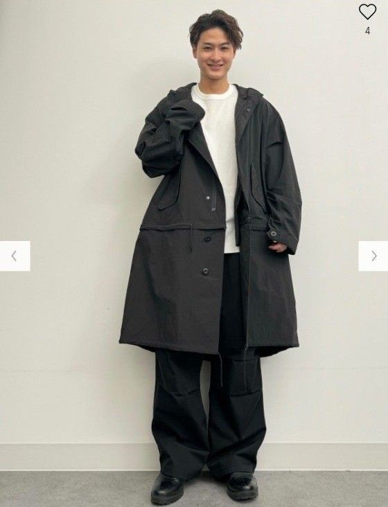 新品】即完売品 GU×UNDERCOVER 2WAYオーバーサイズモッズコート 新品】即完売品 GU×UNDERCOVER 2WAYオーバーサイズモッズコート