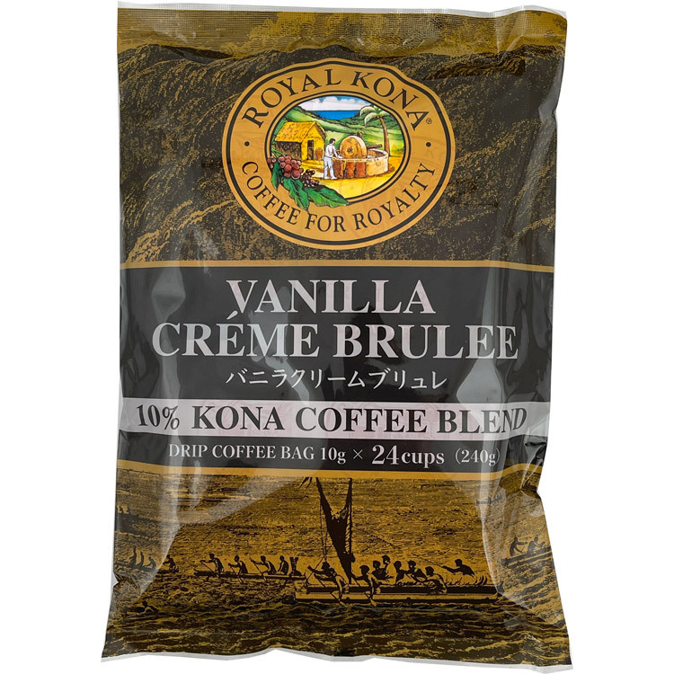 (24 шт упаковка ) Royal kona кофе vanilla крем желтохвост .re24 карниз сумка (10g×24 шт .) ROYAL KONA COFF