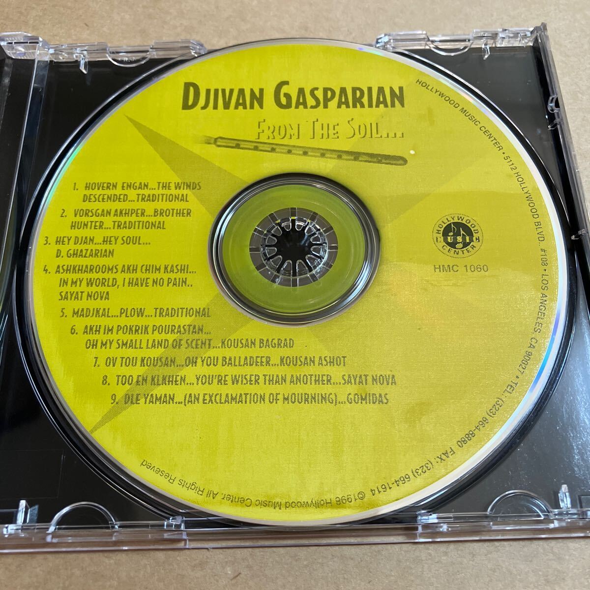 CD DJIVAN GASPARIAN / FROM THE SOIL... HMC1160ti Van * газ pa Lien 