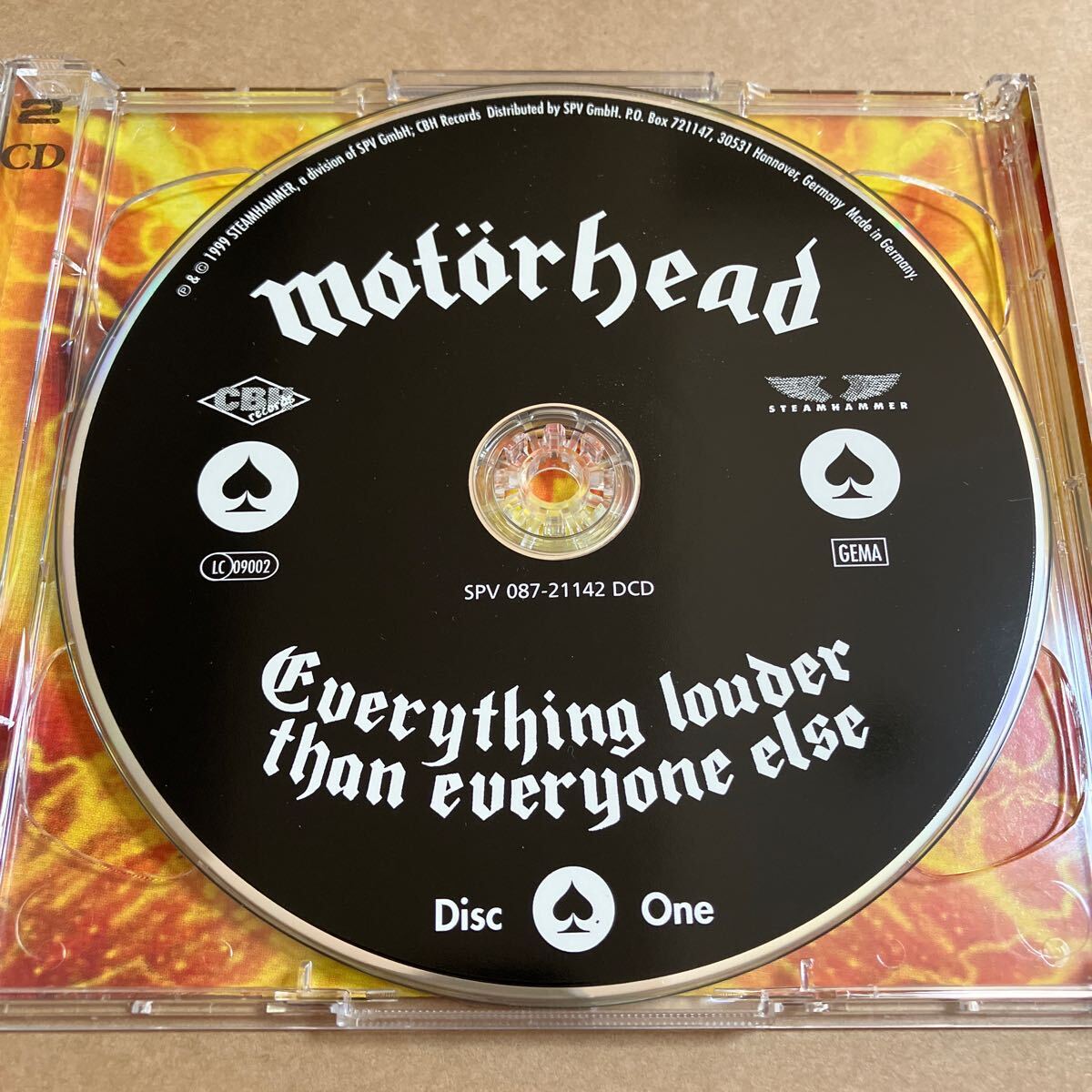 CD MOTORHEAD / EVERYTHING LOUDER THAN EVERYONE ELSE SPV08721142DCD モーターヘッド ドイツ盤 2CD ケーススレの画像3