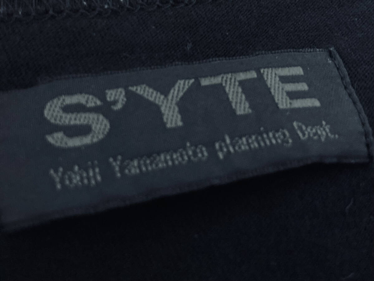 美品★S'YTE/サイト★Y's Yohji Yamamoto/ワイズ ヨウジヤマモト★公式通販で購入★シンプル/定番★半袖/Tシャツ/シャツ★黒/ブラック★2_画像4