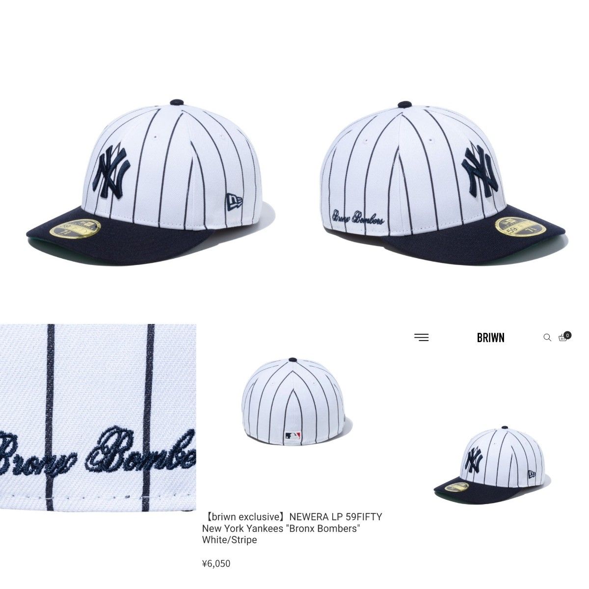 未使用美品】NEW ERA × BRIWN/別注 LP59FIFTY ヤンキース 7 1/4 未使用美品】NEW ERA × BRIWN/別注 LP59FIFTY ヤンキース 7 1/4
