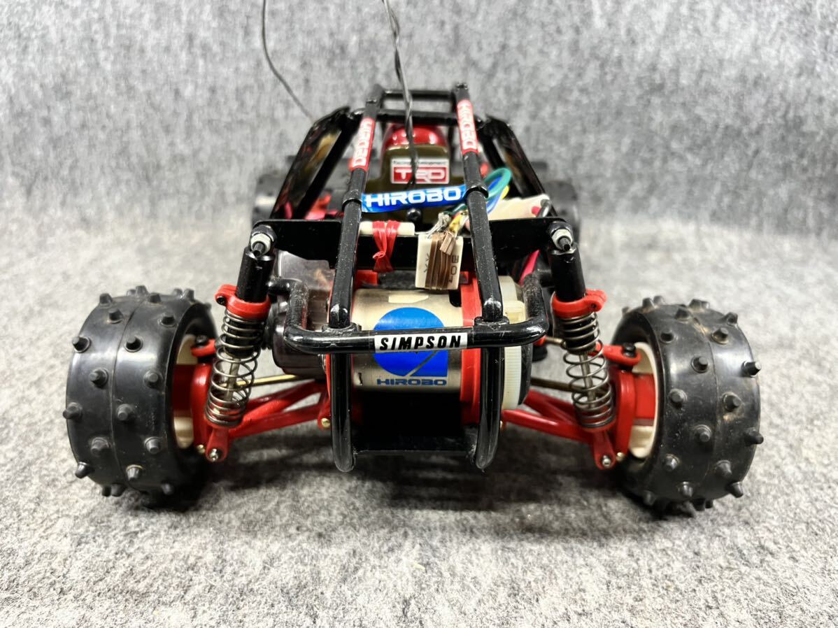 ヒロボー HIROBO 電動ラジコンバギー ZERDA ゼルダ 4独4駆ベルトドライブ 4WD 昭和レトロビンテージ当時物玩具 箱付き ジャンクの画像6