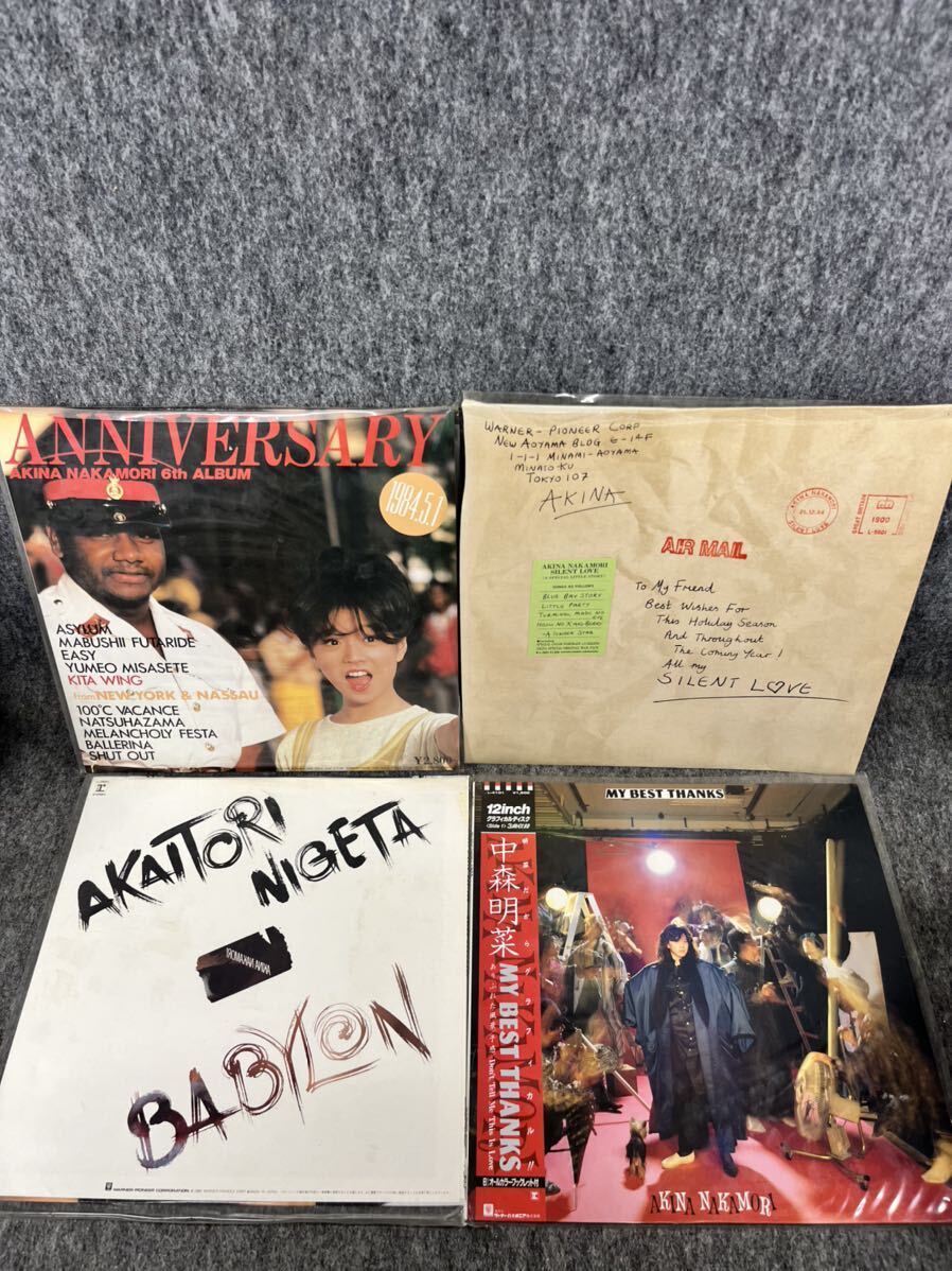 中森明菜 LPレコードまとめセット AKINA NAKAMORI 邦楽 アイドル アルバム エトランゼ プロローグ バリエーション silent love 帯あり多数_画像2