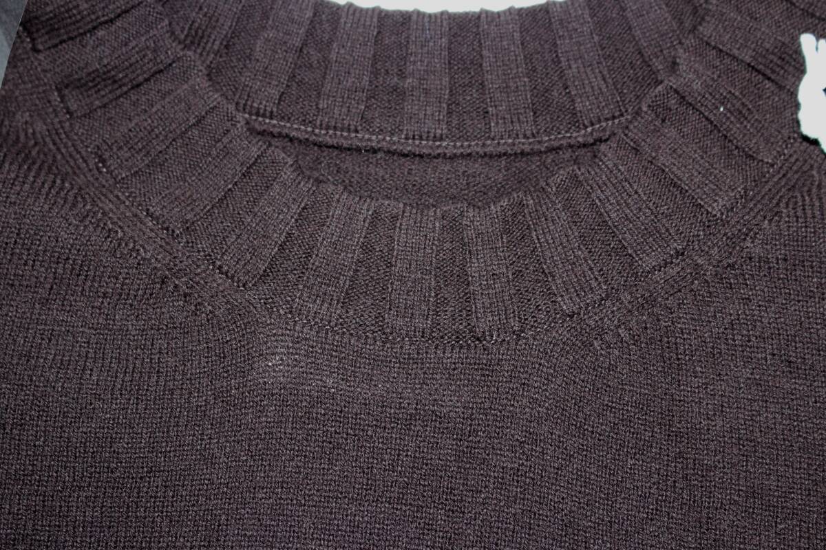 TAKAHIROMIYASHITA TheSoloist. lambs wool cropped crewneck sweater. brown 50 ソロイスト ラムウールクルーネックセーター ニット 新品 _画像6