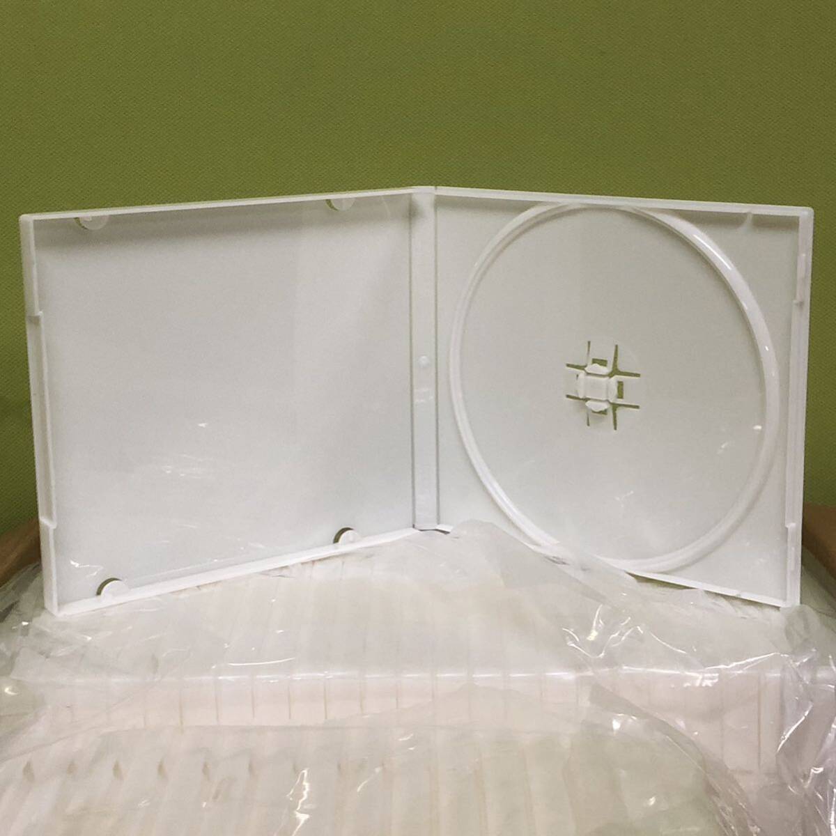 [ unused ]CD DVD BD white jewel case 44 piece set transparent cover sleeve storage tray 143×125×t10