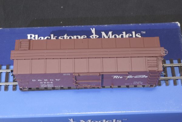 Blackstone Models D&RGW30FT.Box Car No.3704 Flying GRANDE Herald P.N.B340117