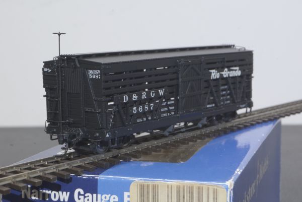 Blackstone Models D&RGW30FT.Box Car No.5687 Flying GRANDE Herald P.N.B340212