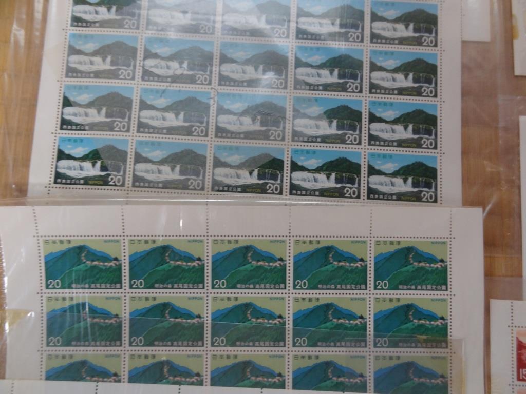 日本切手 未使用シート バラ 国立 国定公園 記念切手 いろいろ 5890円分 ①の画像3