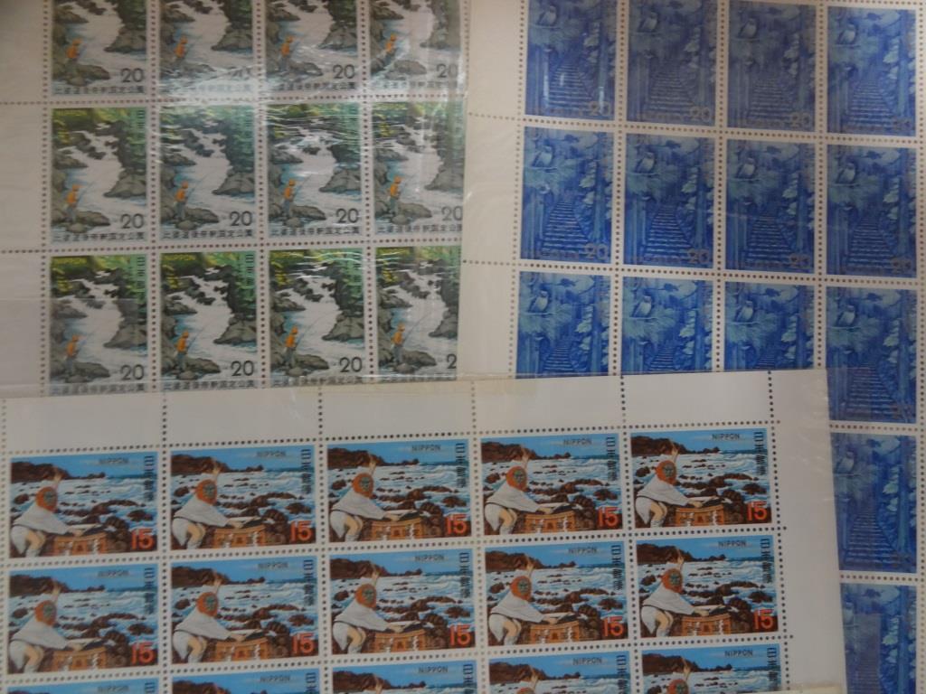 日本切手 未使用シート バラ 国立 国定公園 記念切手 いろいろ 5890円分 ①の画像5