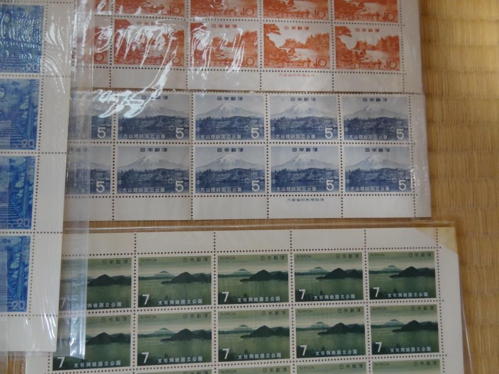 日本切手 未使用シート バラ 国立 国定公園 記念切手 いろいろ 5890円分 ①の画像8
