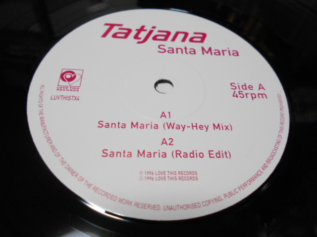 １２”　TATJANA／SANTA　MARIA_画像3