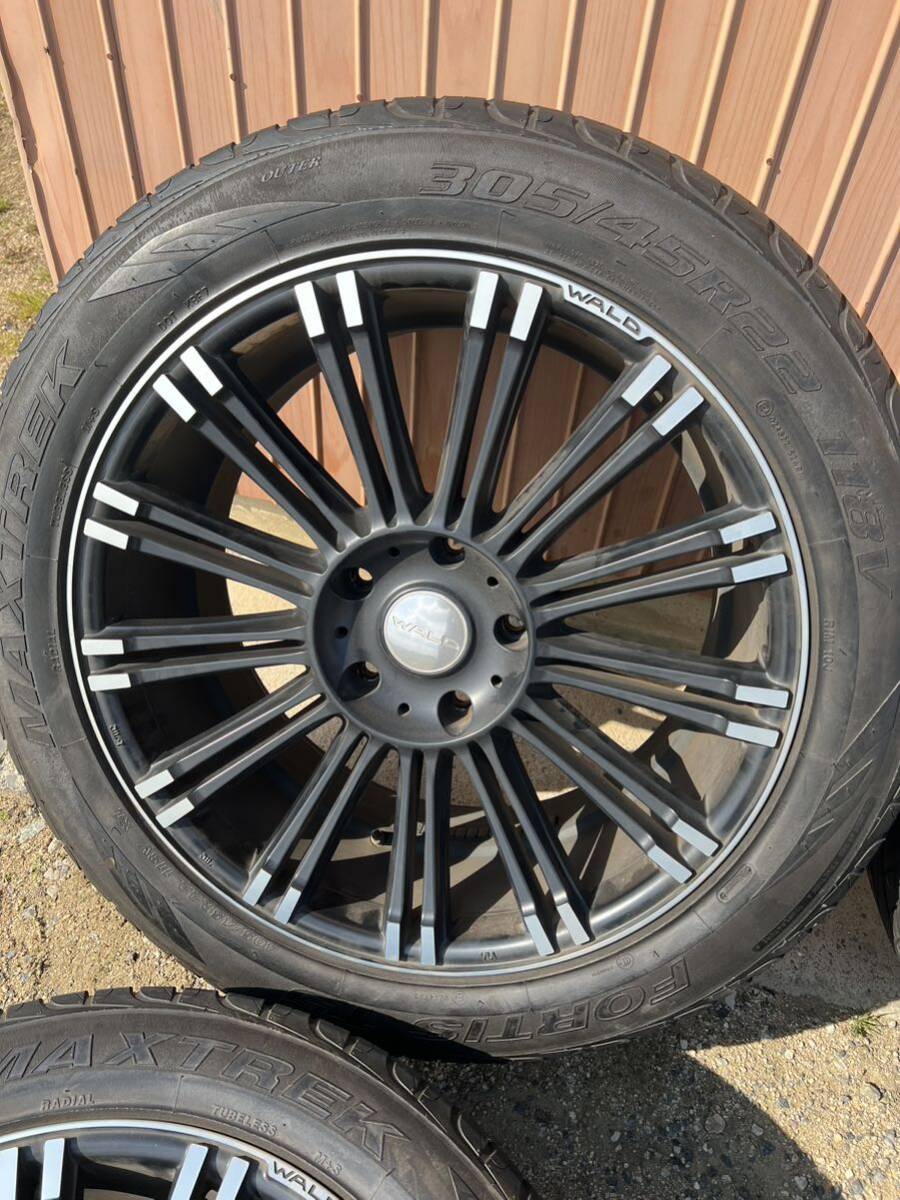 希少　高級　22インチ　305/45R22 4本　WALD RENOVATION R11C ヴァルド　レノヴァティオ　PCD150 10J タンドラ　レクサスLX570 ランクル200_画像3