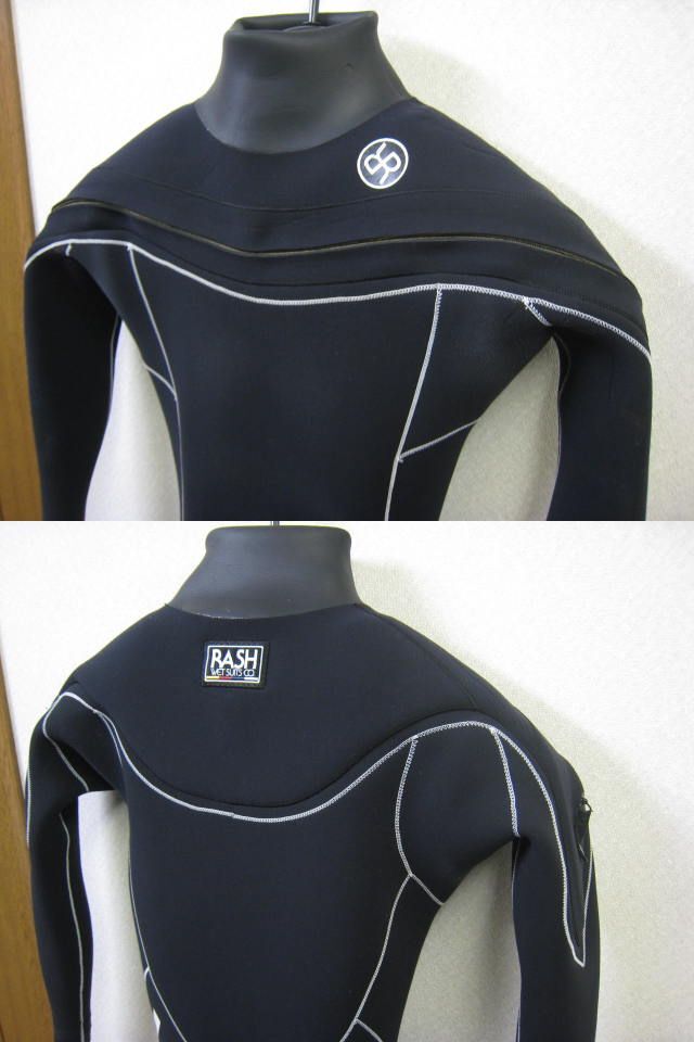 【美品】RASH WETSUITS ラッシュウエットスーツ☆最新ジャーフル☆ALL2.5mm“4 SEASONS SERIES”BZ-5☆最先端短起毛素材『ATHLETE JERSEY』_ロングストレッチファスナー搭載モデル