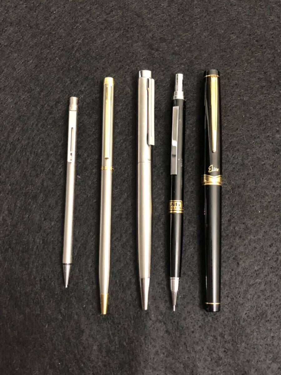 【PILOT/パイロット 万年筆 & ボールペン & シャープペンシル 5本まとめて】14Kペン軸 QUARTZ PEN/クォーツペン JIBコレクション_画像1