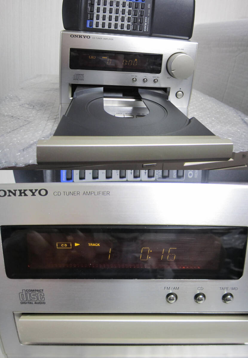 ☆ ONKYO オンキョー CDチューナーアンプ CR-185 リモコン RC-292S ☆_画像2