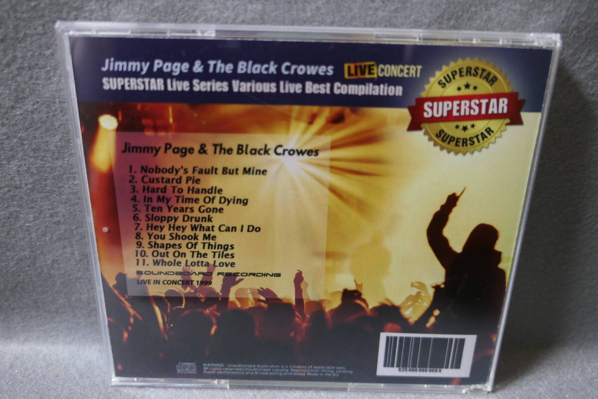 【中古CD-R】Jimmy Page & The Black Crowes ジミー・ペイジ&ブラック・クロウズ SUPERSTAR LIVE IN CONCERT / SOUNDBOARD LIVE FROM 1999_画像2