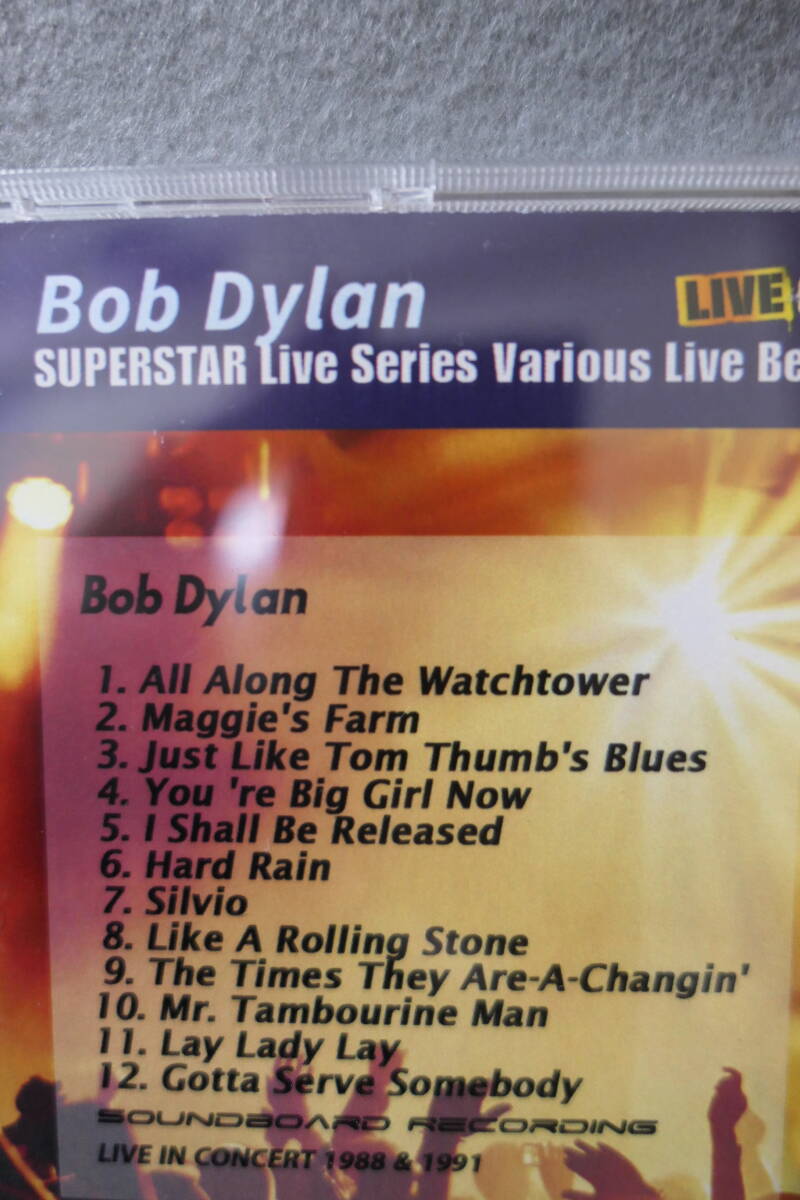 【中古CD-R】 BOB DYLAN / ボブ・ディラン / SUPERSTAR LIVE IN CONCERT / SOUNDBOARD LIVE FROM 1988-1991_画像4