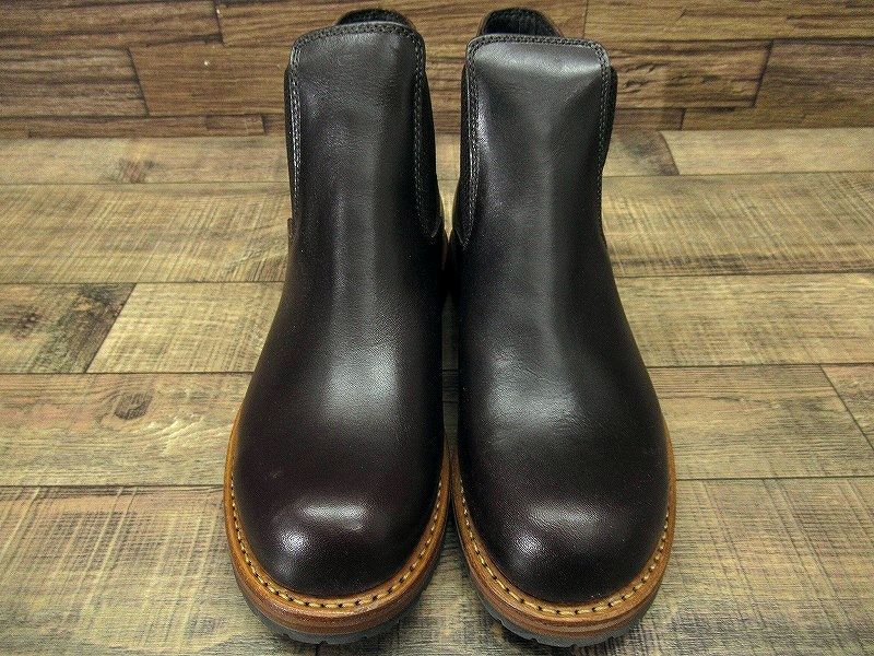 送無 新品未使用 HAWKINS ホーキンス HL40112 SIDE GORE DRESS BOOT 天然皮革 オイル レザー サイドゴア ドレス ブーツ DK.BROWN 25.5 ③_画像3