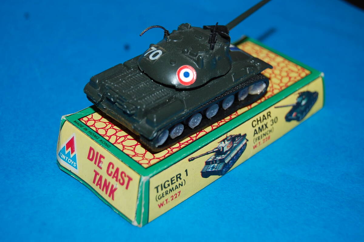 香港製ダイキャスト合金戦車 TINTOYS WT-228 FRANCE CHAR AMX30 ホンコン製 の画像4