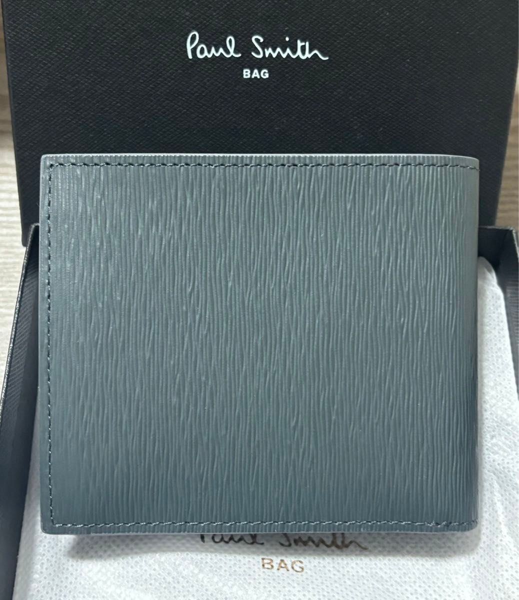 【新品未使用】ポールスミス　二つ折り財布　パネルディテール