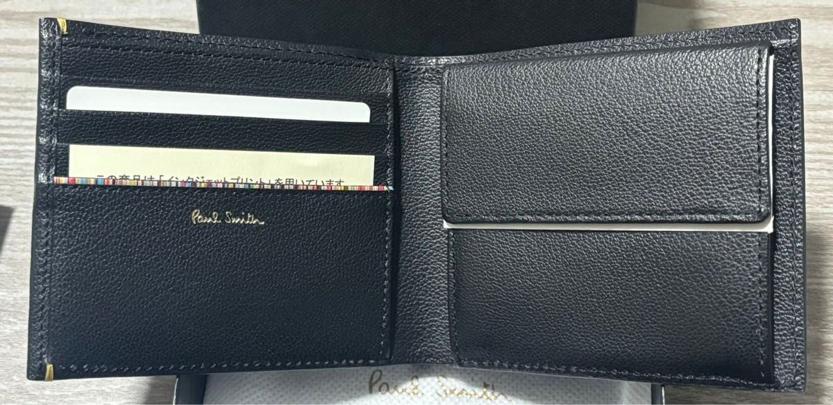 【新品未使用】ポールスミス　二つ折り財布　パネルディテール