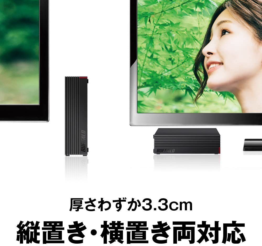 【美品・送料無料】BUFFALO 2TB USB 3.2(Gen1)対応 外付けHDD テレビ録画＆PS4対応 HD-EDS2U3-BE_画像4