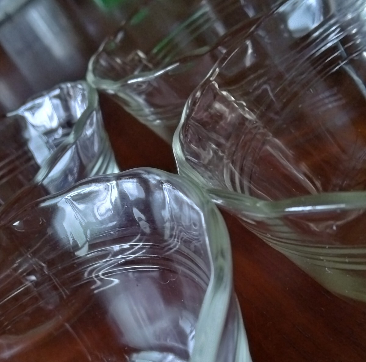  Pyrex heat-resisting glass retro ka Star do cup 6 piece set secondhand goods 