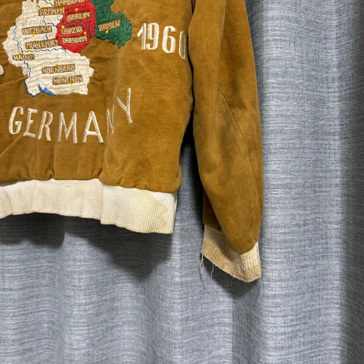 超希少 50s Germany vintage スーベニアジャケット ツアージャケット ドイツ ユーロヴィンテージ スカジャン ヴィンテージ ミリタリー 60s_画像10