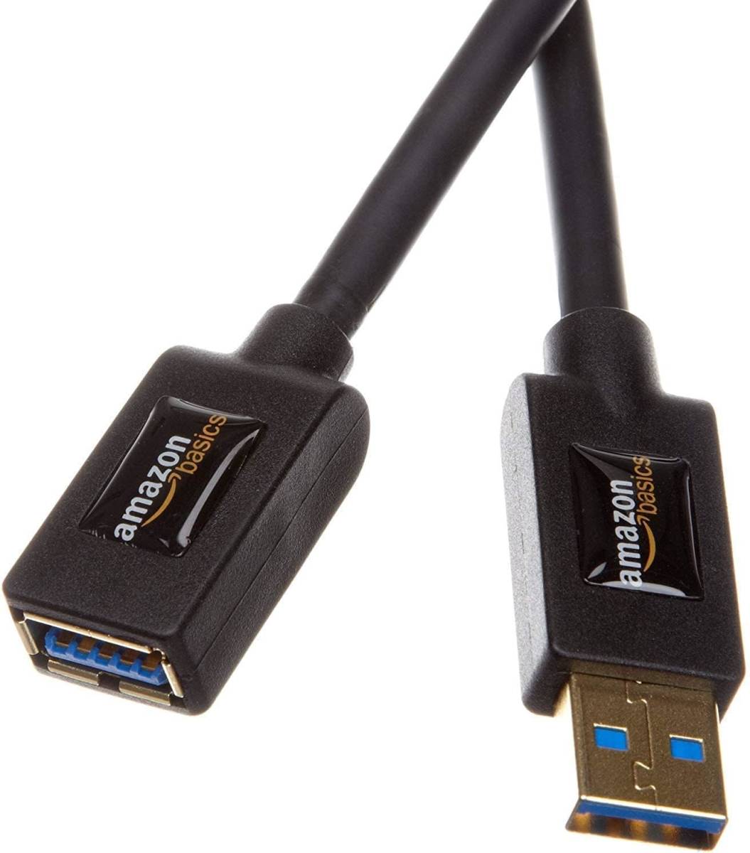 新品 Amazonベーシック USB3.0延長ケーブル プリンター用 3.0m（タイプAオス - タイプAメス）ブラック 192233027555_画像2