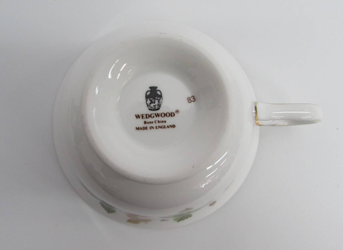 WEDGWOOD ウェッジウッド ワイルドストロベリー カップ＆ソーサー ティーカップ コーヒーカップ ブランド 洋食器 茶器 英国製 陶磁器_画像7