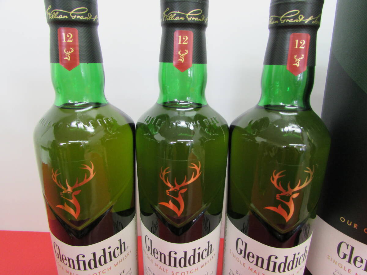 未開栓 Glenfiddich グレンフィディック 12年 スペシャル リザーブ ウイスキー 40% 700ml 3本セット お酒の画像4