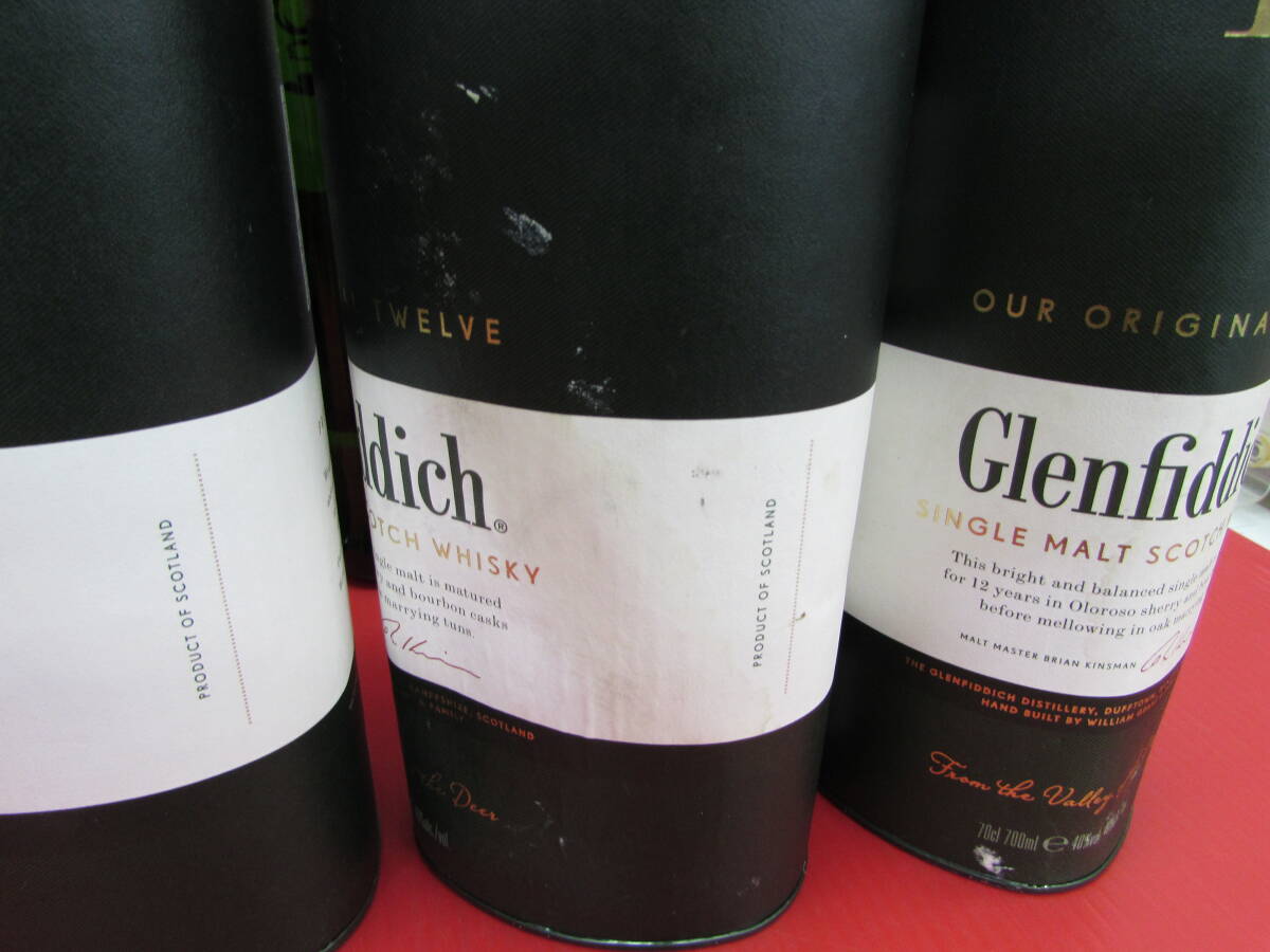 未開栓 Glenfiddich グレンフィディック 12年 スペシャル リザーブ ウイスキー 40% 700ml 3本セット お酒の画像10