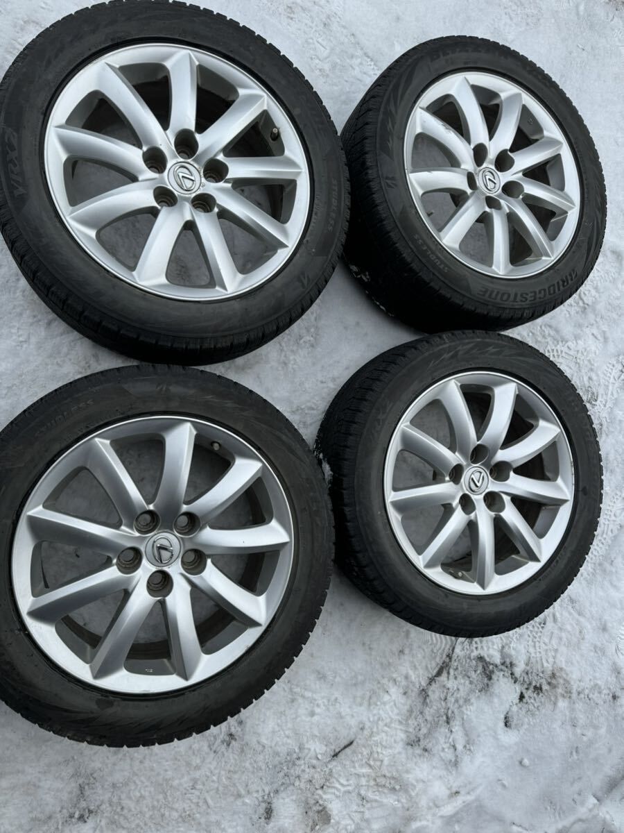 レクサス純正ホイール　4本セット　235/50R18 BRIDGESTONE VRX2